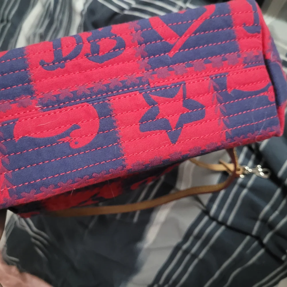 Dooney & Bourke Red and Blue Wristlet - Picture 7 of 9